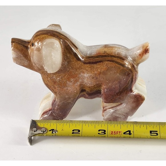 Marble Animal Figurine Dog Collectible Desk Mantel Home Decor Christmas Gift - Picture 8 of 10